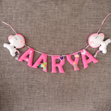 Load image into Gallery viewer, Personalized Unicorn Theme Alphabet Name Bunting