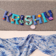 Load image into Gallery viewer, Space theme Baby Coat/ Name banner