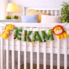 Load image into Gallery viewer, Personalized Dinosaurs Theme Alphabet Name Bunting