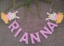 Load image into Gallery viewer, Rabbit Theme Alphabet Name Bunting