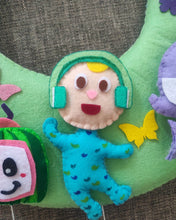 Load image into Gallery viewer, Cocomelon Theme Wreath Stuffed Name