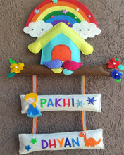 Load image into Gallery viewer, RAINBOW TREE HOUSE BUNTING