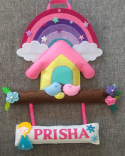 Load image into Gallery viewer, RAINBOW TREE HOUSE BUNTING
