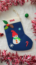 Load image into Gallery viewer, Personalized Snowman stocking and ornament Combo