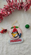 Load image into Gallery viewer, Personalized Penguin stocking and ornament Combo