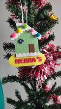 Load image into Gallery viewer, Christmas Personalized Candy house Ornament