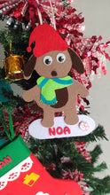 Load image into Gallery viewer, Christmas personalized fur baby Ornament