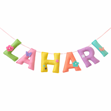 Load image into Gallery viewer, Flower & Butterfly theme Baby Coat/ Name banner