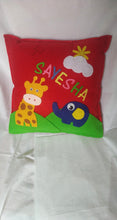 Load image into Gallery viewer, Felt cushion cover, felt pillow cover, cow pillow, cow cushion, felt cushion, personalized pillow, personalized cushion , personalized name cushion, personalized pillow with name , customize pillow, customize cushion , pillow for kids, pillow for baby head, Elephant pillow