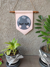 Load image into Gallery viewer, Quote banner. Felt banner. Felt garland. Large felt banner. Custom felt banner. Personalized name bunting. Name bunting for nursery. Name bunting for bedroom. Felt name bunting. Children name bunting. Handmade gifts. Handmade bunting. Personalized décor. Nursery decoration. Nursery ideas. Moon wall décor. Pastel Wall décor.