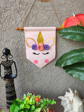 Load image into Gallery viewer, Quote banner. Felt banner. Felt garland. Large felt banner. Custom felt banner. Personalized name bunting. Name bunting for nursery. Name bunting for bedroom. Felt name bunting. Children name bunting.  Handmade gifts. Handmade bunting. Personalized décor. Nursery decoration. Nursery ideas.  Moon wall décor. Pastel Wall décor.