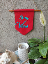 Load image into Gallery viewer, Quote banner. Felt banner. Felt garland. Large felt banner. Custom felt banner.Personalized name bunting. Name bunting for nursery. Name bunting for bedroom. Felt name bunting. Children name bunting. Handmade gifts. Handmade bunting. Personalized décor. Nursery decoration. Nursery ideas. Moon wall décor. Pastel Wall décor.