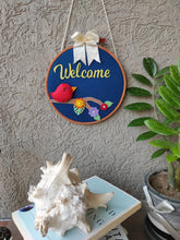 Load image into Gallery viewer, Wall decals quotes, Hoop decor. Nursery decor. Wall hanging. Hoop wreathes. Wood wreath hoop. Wall decor hanging, Floral hoop decor.