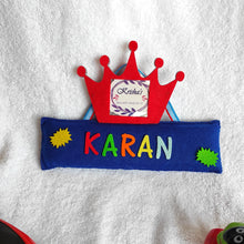 Load image into Gallery viewer, Name Bunting With Crown Photo Frame