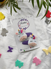 Load image into Gallery viewer, Unicorn hair clip, Unicorn hair accessories, Unicorn pin, Snap hair clips , hairclips for women, hair clips for thick hair , handmade hair accessories, handmade hair accessories, hair clip handmade , unicorn handmade , gift for girls, handmade with love , unicorn clips, flower clips, butterfly hair clip