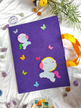 Load image into Gallery viewer, Craft bag. Craft tote. Kraft gift bags. Felt handbag. Felt tote bag. Felt pouch. Felt gift bag. Craft folder. Felt craft folder. Personalized gift. Kids gift. Kids personalized gift. Unique gift. Handmade personalized gift. Handmade gift. Mickey mouse theme folder. Gift for girl. Return gift. Unicorn folder. pink folder. Unicorn theme folder.