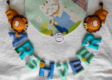 Load image into Gallery viewer, Personalized Lion Theme Alphabet Name Bunting