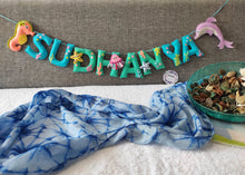 Load image into Gallery viewer, Personalized Sea creature Theme Alphabet Name Bunting