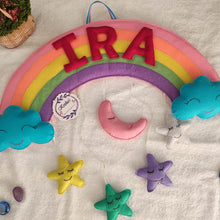 Load image into Gallery viewer, Rainbow Name Bunting