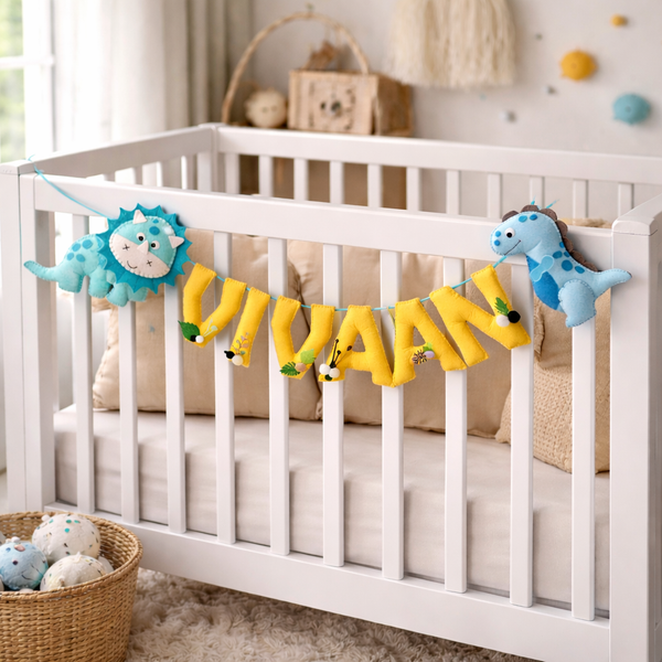 Personalized Dinosaurs Theme Alphabet Name Bunting