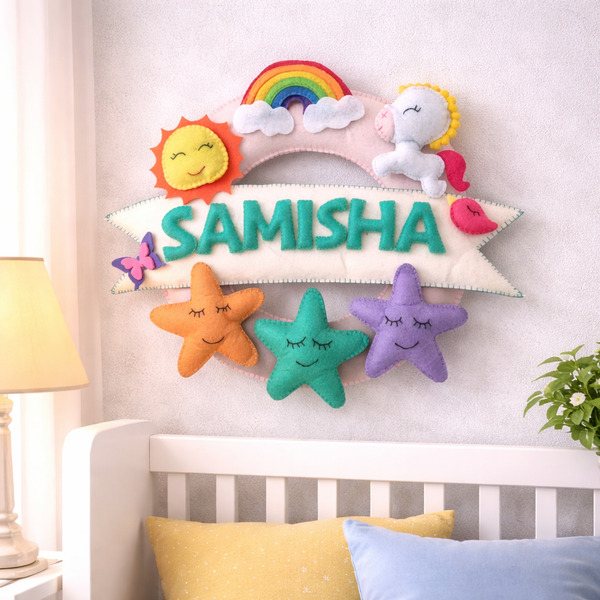Sunny day unicorn Theme Wreath