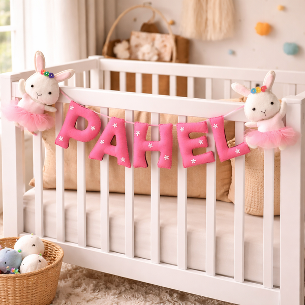 Rabbit Theme Alphabet Name Bunting