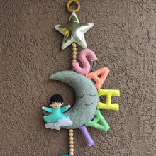 Load image into Gallery viewer, Moon  and care note Bunting
