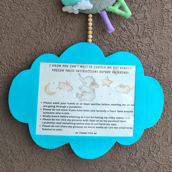 Moon  and care note Bunting