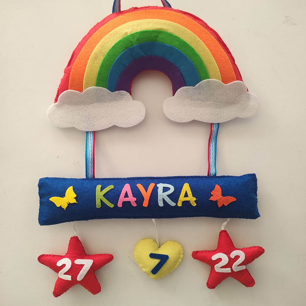 Rainbow DOB Name Bunting