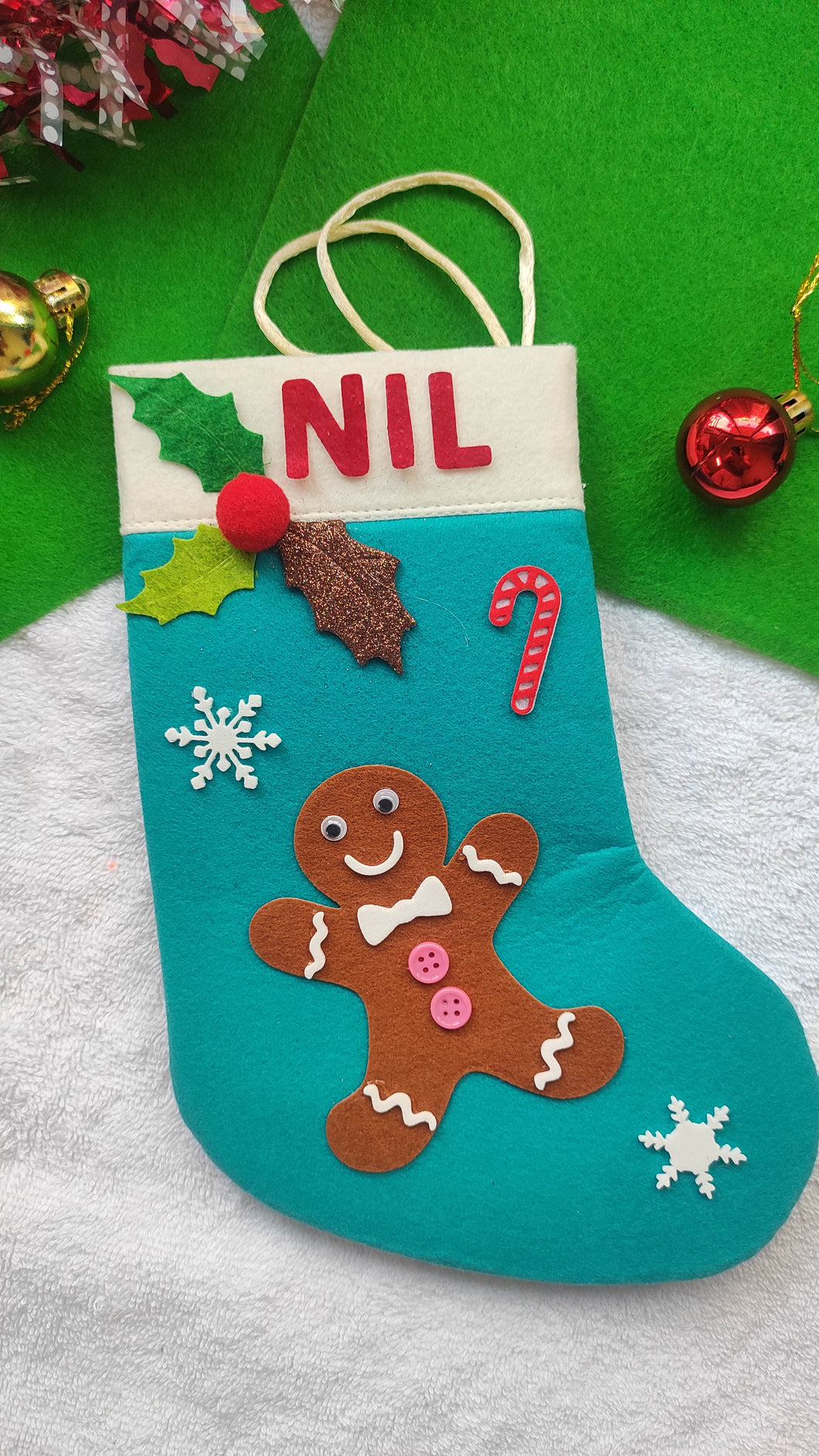 Personalized Cookie man Stocking