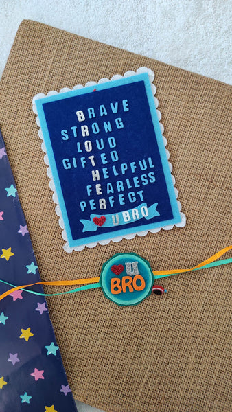 Brother magnet and love u Bro  Rakhi - Rakhi gift hamper