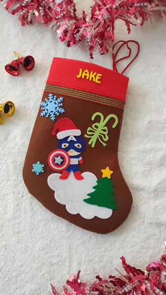 Personalized Captain America Stocking