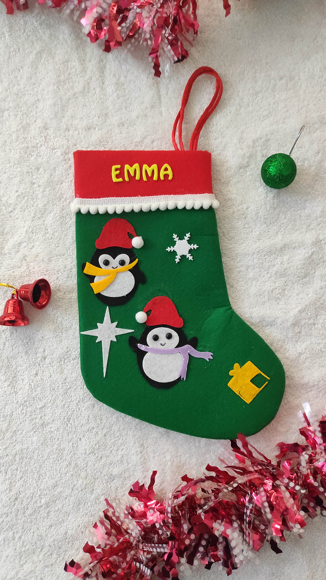 Personalized Penguin  Stocking