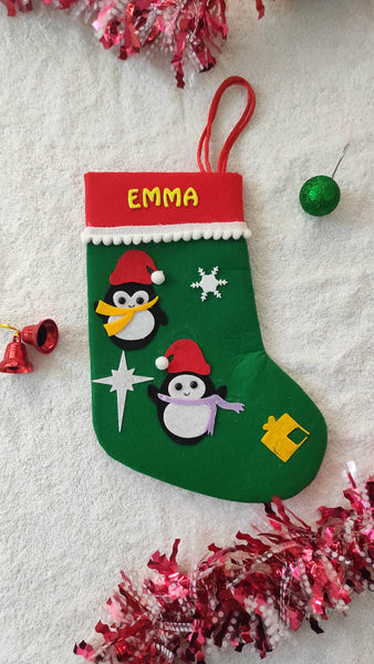 Personalized Penguin  Stocking