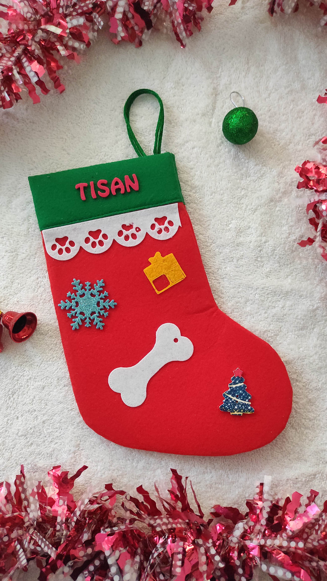 Personalized Stocking for pet dog