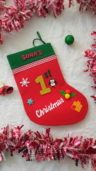 Personalized 1st Christmas Stocking