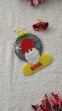 Load image into Gallery viewer, Christmas personalized Santa Ornament
