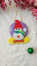 Load image into Gallery viewer, Personalized Snowman stocking and ornament Combo
