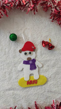 Load image into Gallery viewer, Christmas personalized Bear Ornament
