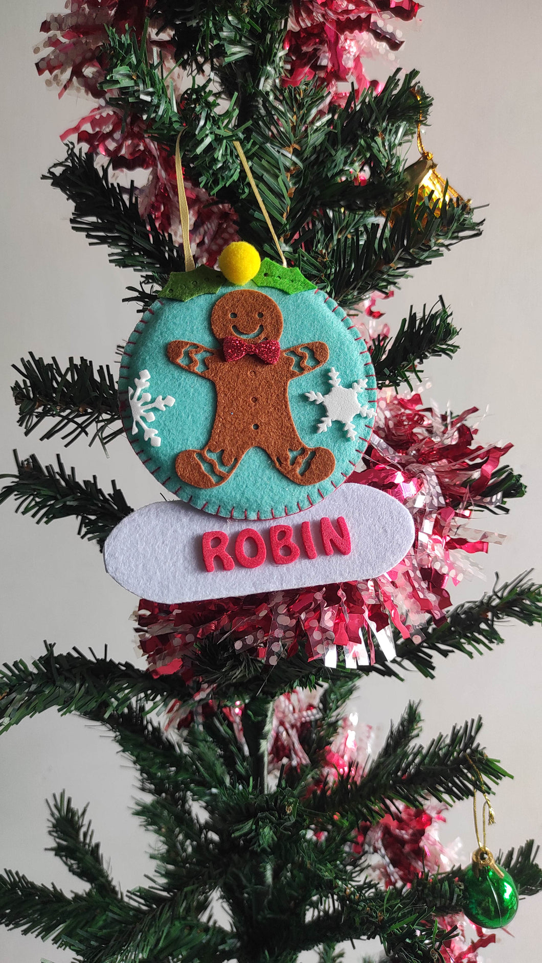 Christmas personalized cookie man Ornament