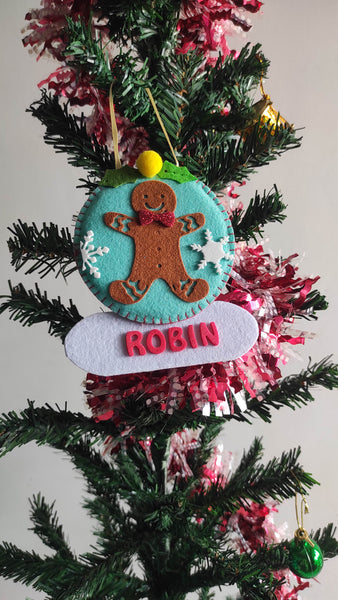 Christmas personalized cookie man Ornament