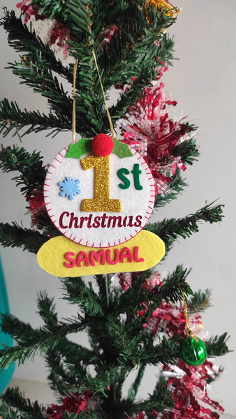 Christmas personalized 1st Christmas  Ornament