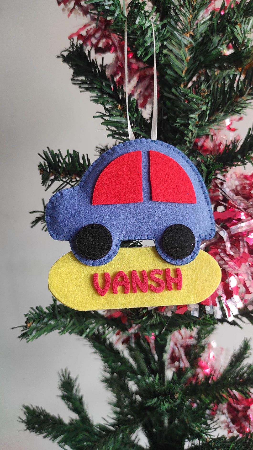 Christmas personalized car Ornament