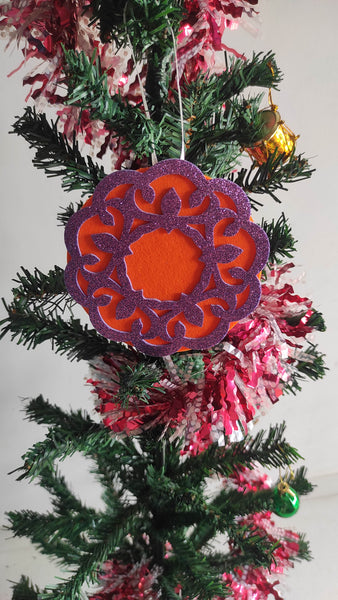 Christmas Handmade glitter  Ornament