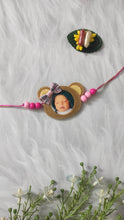 Load image into Gallery viewer, Teddy bear Photo magnetic Rakhi
