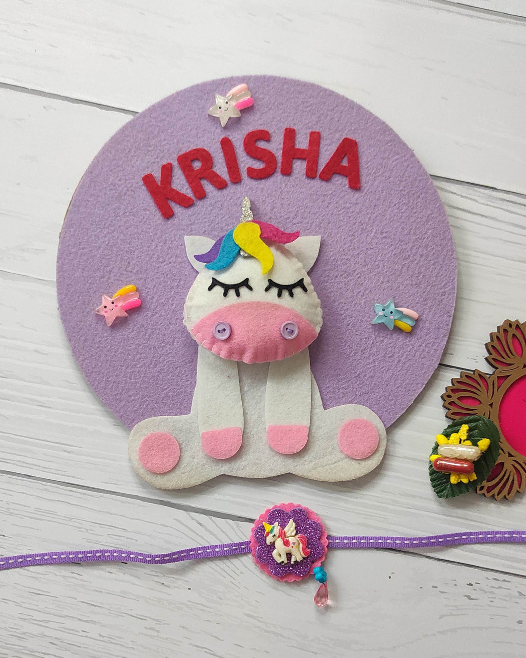 Unicorn Hoop and Rakhi - Rakhi gift hamper