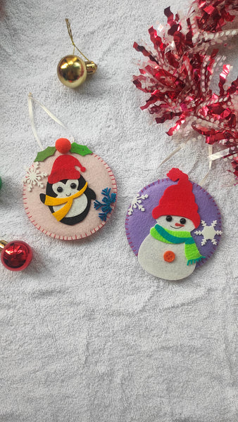 Christmas Ornaments combo - Pingu and Snowman