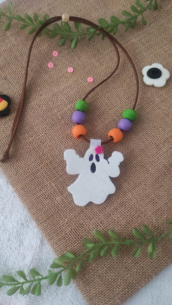 Spooky Ghost Necklace  - Multicolor