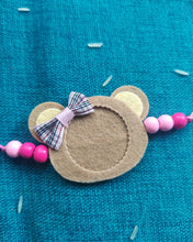 Load image into Gallery viewer, Teddy bear Photo magnetic Rakhi
