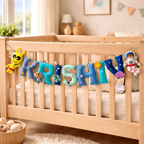 Personalized Space Theme Alphabet Name Bunting